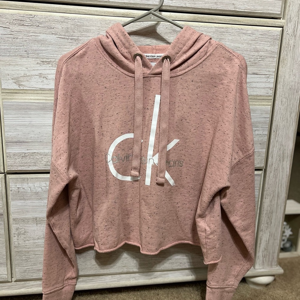 Calvin Klein Jeans Speckled Pink Hoodie